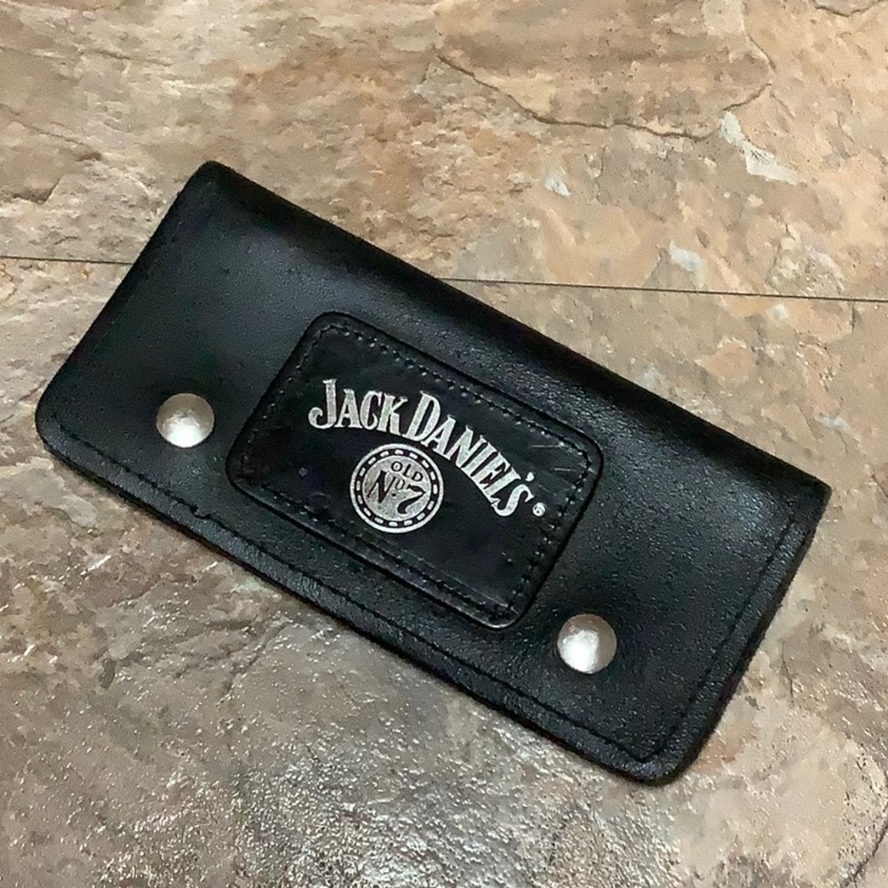 Jack Daniel’s leather fold over wallet